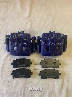 2 Pot Front Calipers Remanufactured +new Brake Pads 294mm To Fit Subaru Impreza