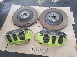 AUDI S7 4G 2013 4.0 TFSI PAIR OF FRONT BREMBO 6 POT CALIPERS WITH DISCS 400mm