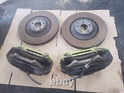 AUDI S7 4G 2013 4.0 TFSI PAIR OF FRONT BREMBO 6 POT CALIPERS WITH DISCS 400mm