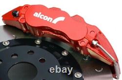 Alcon 4 Pot Rear Brake Calipers Discs For Subaru Impreza GDA GGA WRX STI 01-07
