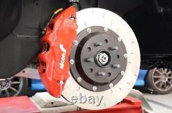 Alcon 4 Pot Rear Brake Calipers Discs For Subaru Impreza GDA GGA WRX STI 01-07