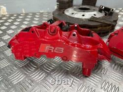 Audi R8 Gen 2 4S Brembo Brake Set Calipers Discs Front 8 Pot Rear 4 Pot