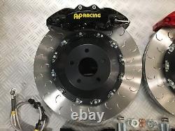 BMW E46 M3 355mm 6pot AP Racing Floating front brake kit BLACK CALIPERS