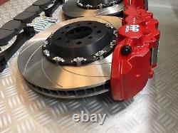 BMW M3 F80 380mm front brake kit with red AP Racing Radi Cal 6 pot calipers