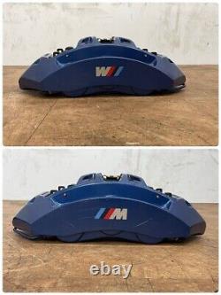 BMW M5 M6 F10 F12 Front 6 pot Brake Calipers Pads Blue 12-16 M Sport Power