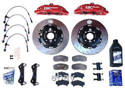 EBC Big Brake Kit 330mm Discs Pads & 4 Pot Calipers Ford Fiesta ST180 MK7