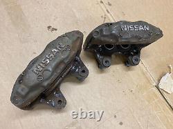 Front 4 Pot Brake Calipers For Nissan Skyline R32 GTS HCR32 Jdm 1989-1994