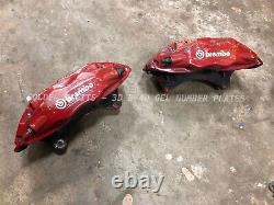 Front 4 Pot Brembo Brake Calipers For Mitsubishi Lancer Evo 7 VII 00-03