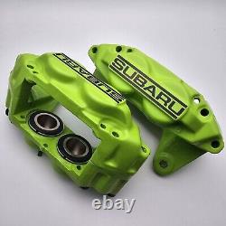 Genuine Front 4 Pot Brake Calipers For Subaru Impreza GDA Saloon WRX Turbo 01