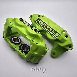 Genuine Front 4 Pot Brake Calipers For Subaru Impreza GDA Saloon WRX Turbo 01