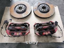 Jaguar Xf R-s X250 2013 5.0 V8 Pair Of Front Brake Calipers 2 Pot With Discs