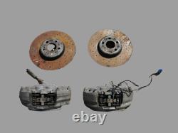 Mercedes C Class W205 2018 C300 Pair Of Front Brake Calipers 4 Pot With Discs