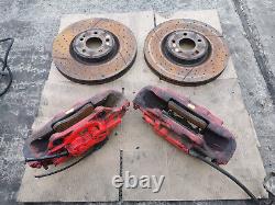 Mercedes Cla45 Amg 2014 Pair Of Front Brembo 4 Pot Brake Calipers With Discs