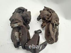 Pair Of Jaguar Dunlop Early E Type 420 Rear Hand Brake Calipers Detachable Pot