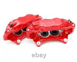 Pair of Front 4 Pot Brake Calipers For Subaru Impreza GRB GVF WRX STI Jdm 08-14