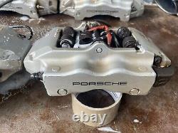 Porsche Cayenne 995 V8 Pair Of Brembo 4 Pot Rear Back Brake Calipers