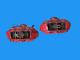 Range Rover Sport L494 2014 Pair Of Front 6 Pot Brembo Brake Calipers Red