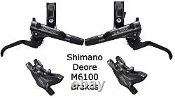 Shimano Deore M6100 disc brake set, 2 pot calipers