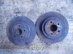 Subaru Impreza Legacy Forester Wrx Sti Rear 2 Pot Brake Calipers Discs