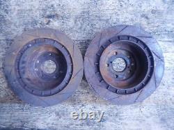 Subaru Impreza Legacy Forester Wrx Sti Rear 2 Pot Brake Calipers Discs