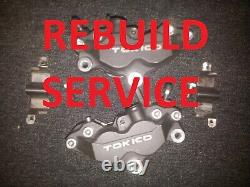 Suzuki Gsxr 1000 750 600 K1 K2 K3 4 Pot Front Brake Calipers Rebuild Service