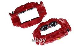 To Fit Subaru Impreza 4 pot front brake calipers RED Stainless Steel Pistons