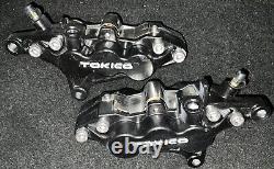 Tokico 6 pot front brake calipers with pads. Gsxr, tl, busa, zx9r