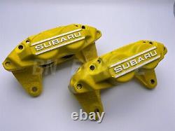 Étriers de frein avant Subaru Impreza reconstruits à 4 pistons jaunes Gda Gg9 Wrx Sti 01-07