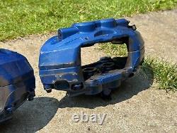 Paire d'étriers avant Brembo 4 pistons BMW M Sport 340mm bleu F30 F20 E90 E82 135i 240