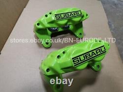 Subaru Impreza Étriers de frein avant reconstruits 4 pistons verts GC8 GF8 WRX STI JDM 92-00